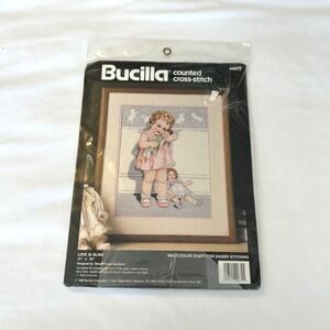 Bucilla Love Is Blind Counted Cross Stitch Kit 40672 Bessie Pease Gutmann 11x14